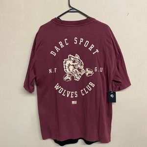 Darc Sport Wolves Bar Premium Vintage Tee (Maroon)
